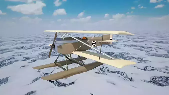 Hansa Brandenburg KDW Free 3D model