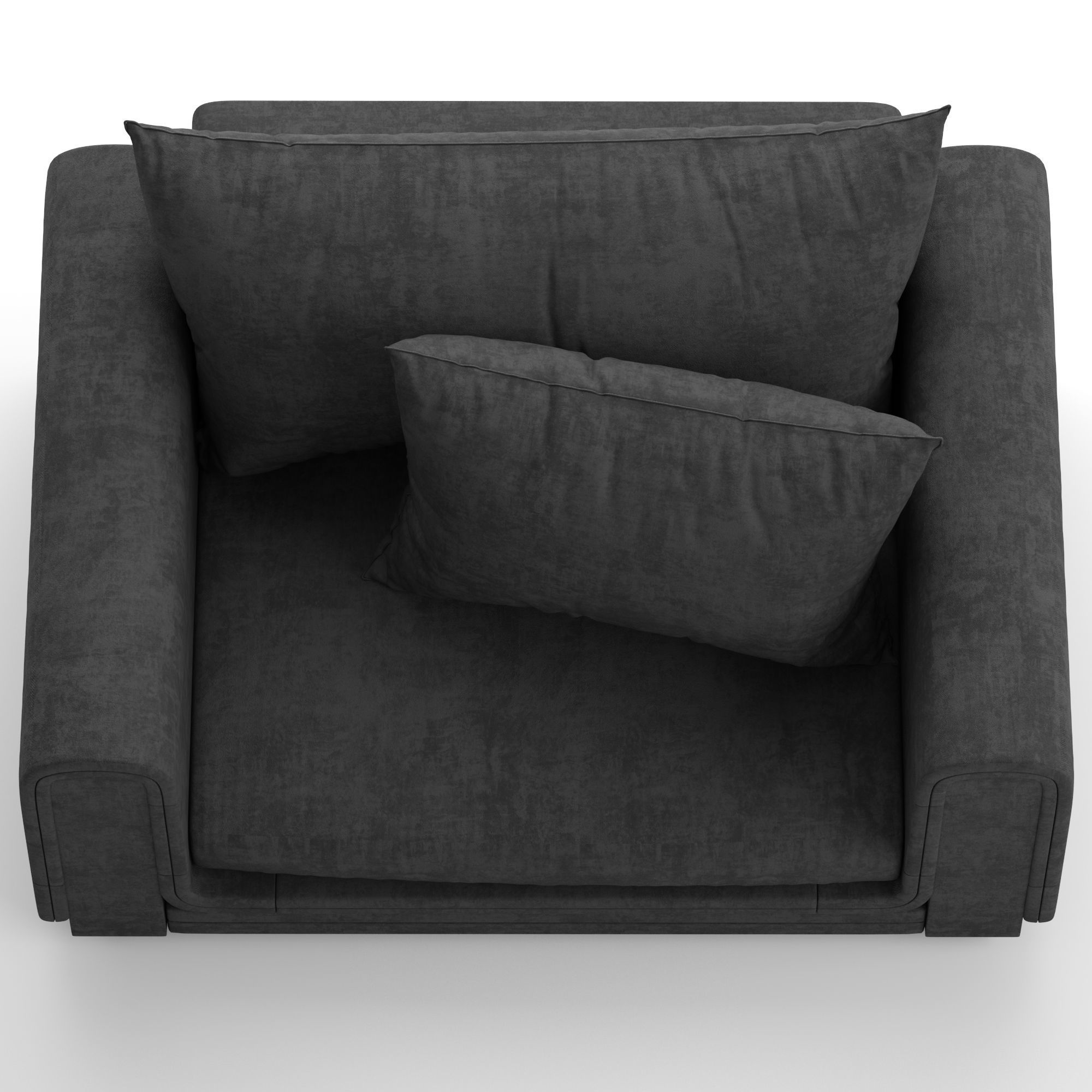 Armchair couch with pillows 3D model_8
