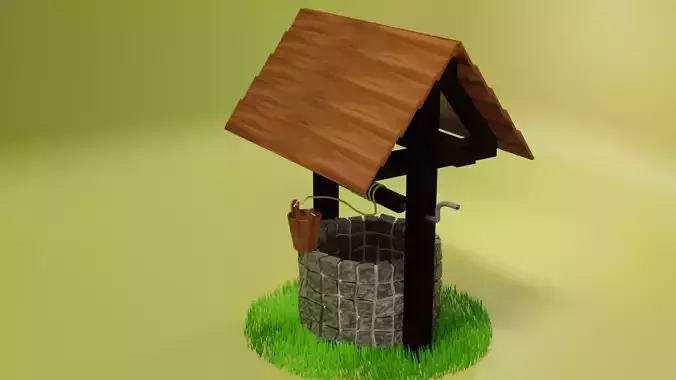Old well - lowpoly