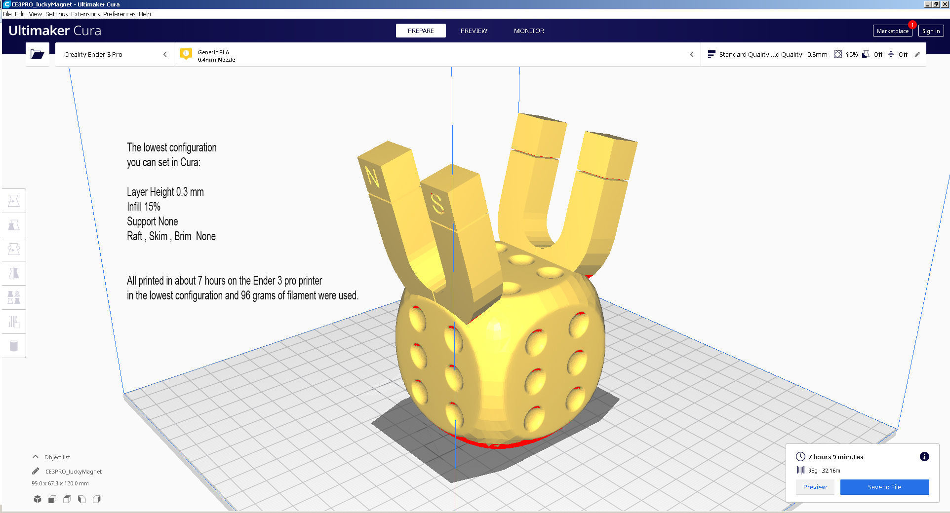 Lucky Magnet 3D print model_15