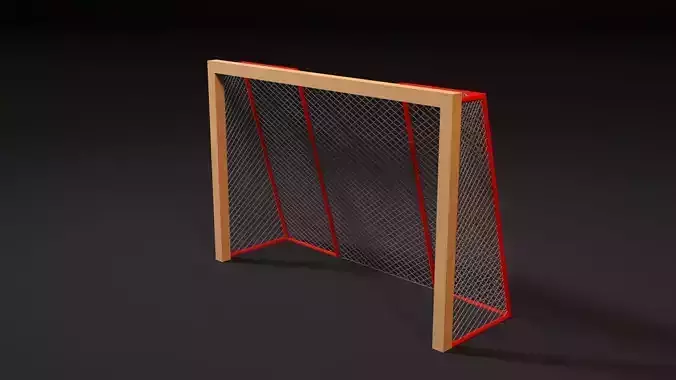 Football goal 3D model