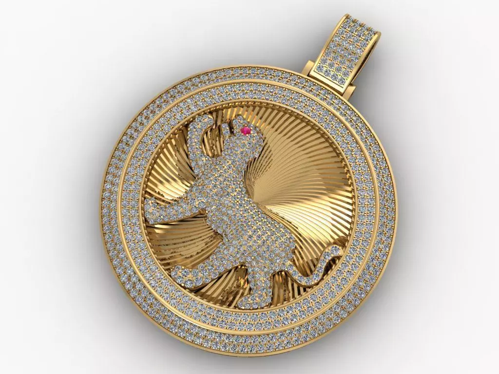 Panther Pendants Full Diamond 3D print model