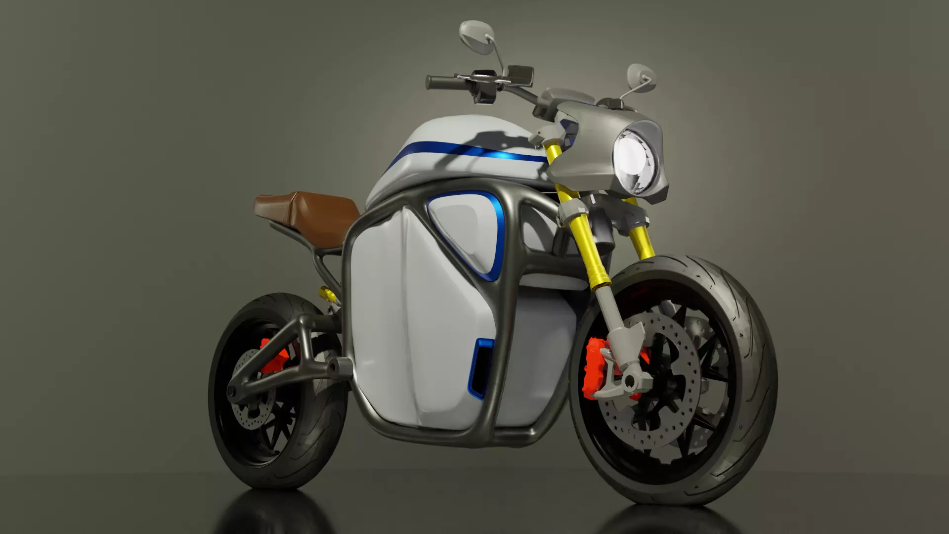 Motorcycle Prototype Design 1 Free 3D model_0