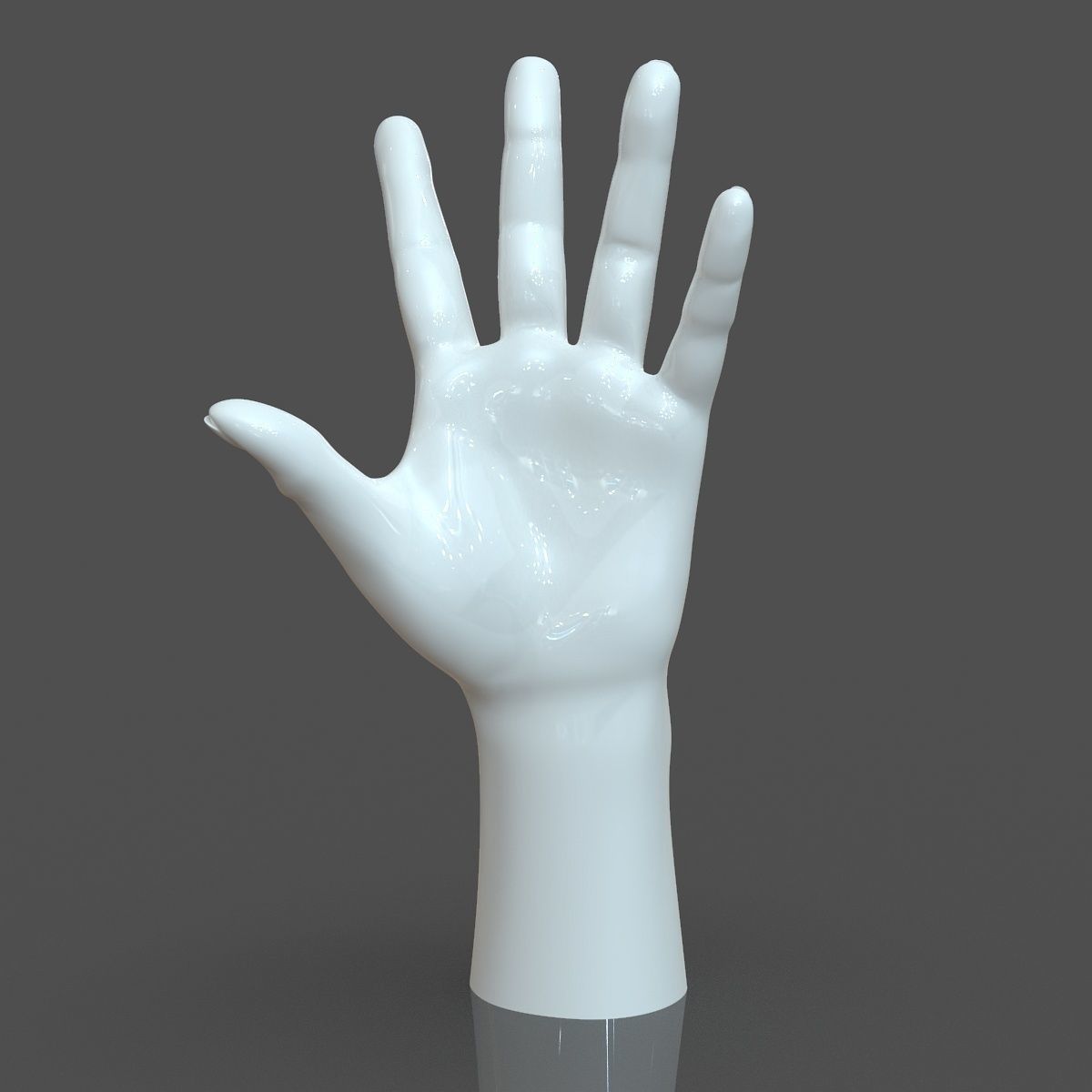 CAD compatible Casual Woman Hand Model F1P3D1V1hand 3D model_2