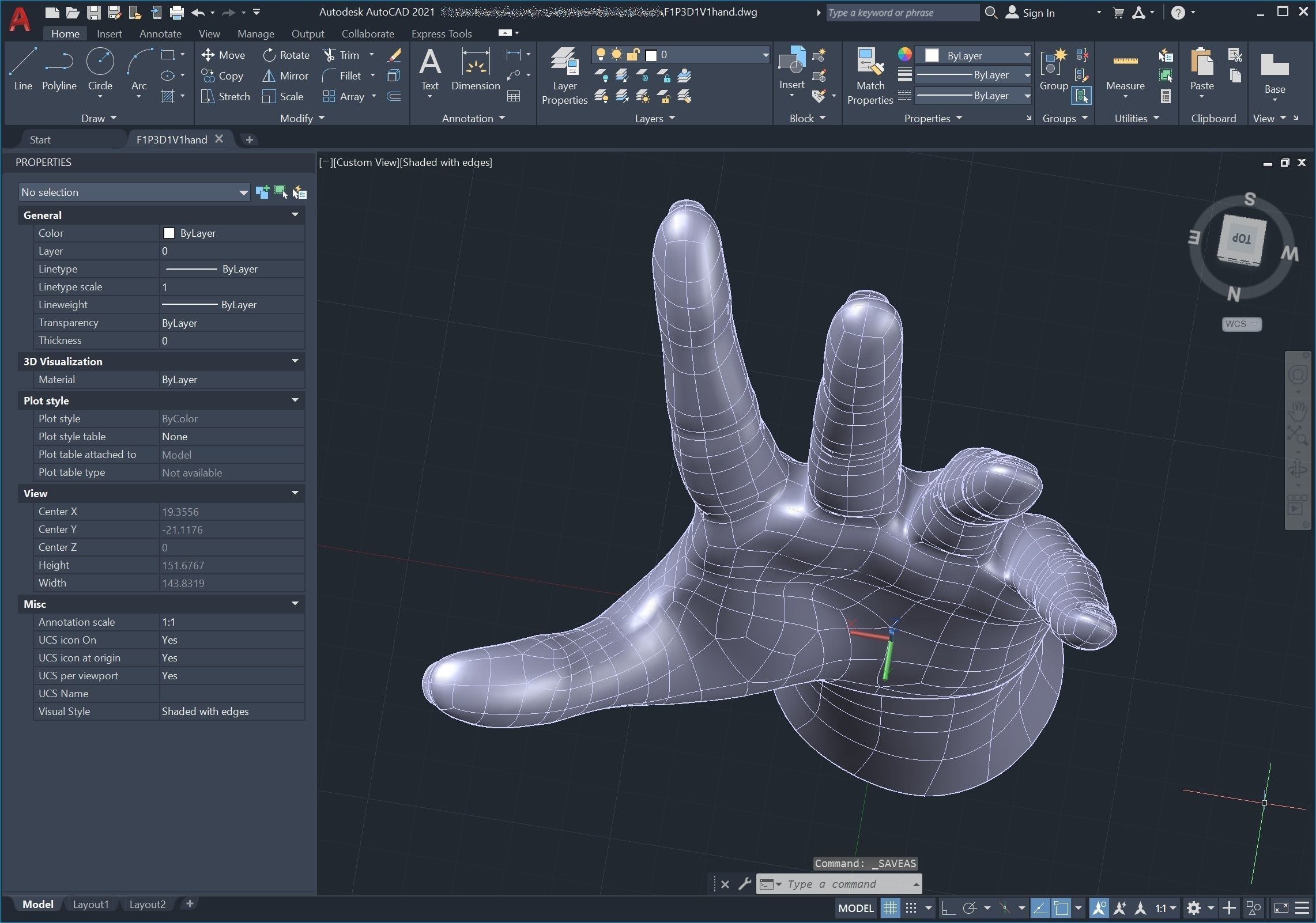 CAD compatible Casual Woman Hand Model F1P3D1V1hand 3D model_12