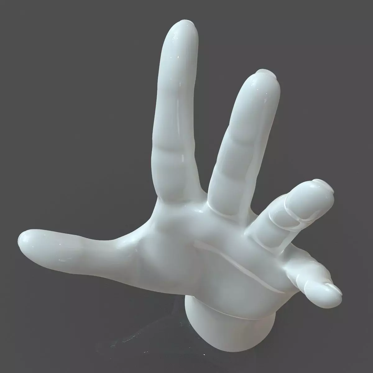 CAD compatible Casual Woman Hand Model F1P3D1V1hand 3D model_0