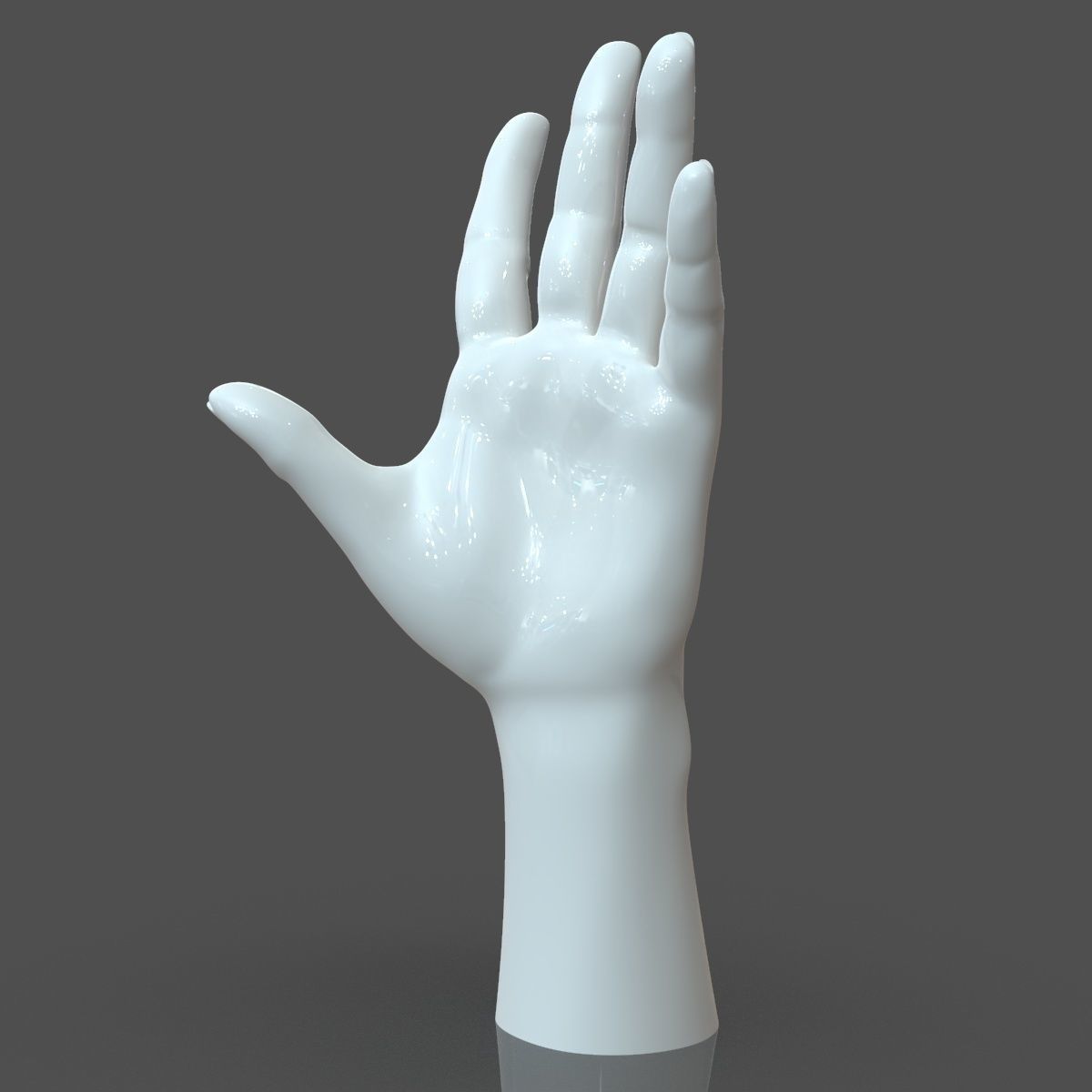 CAD compatible Casual Woman Hand Model F1P3D1V1hand 3D model_5