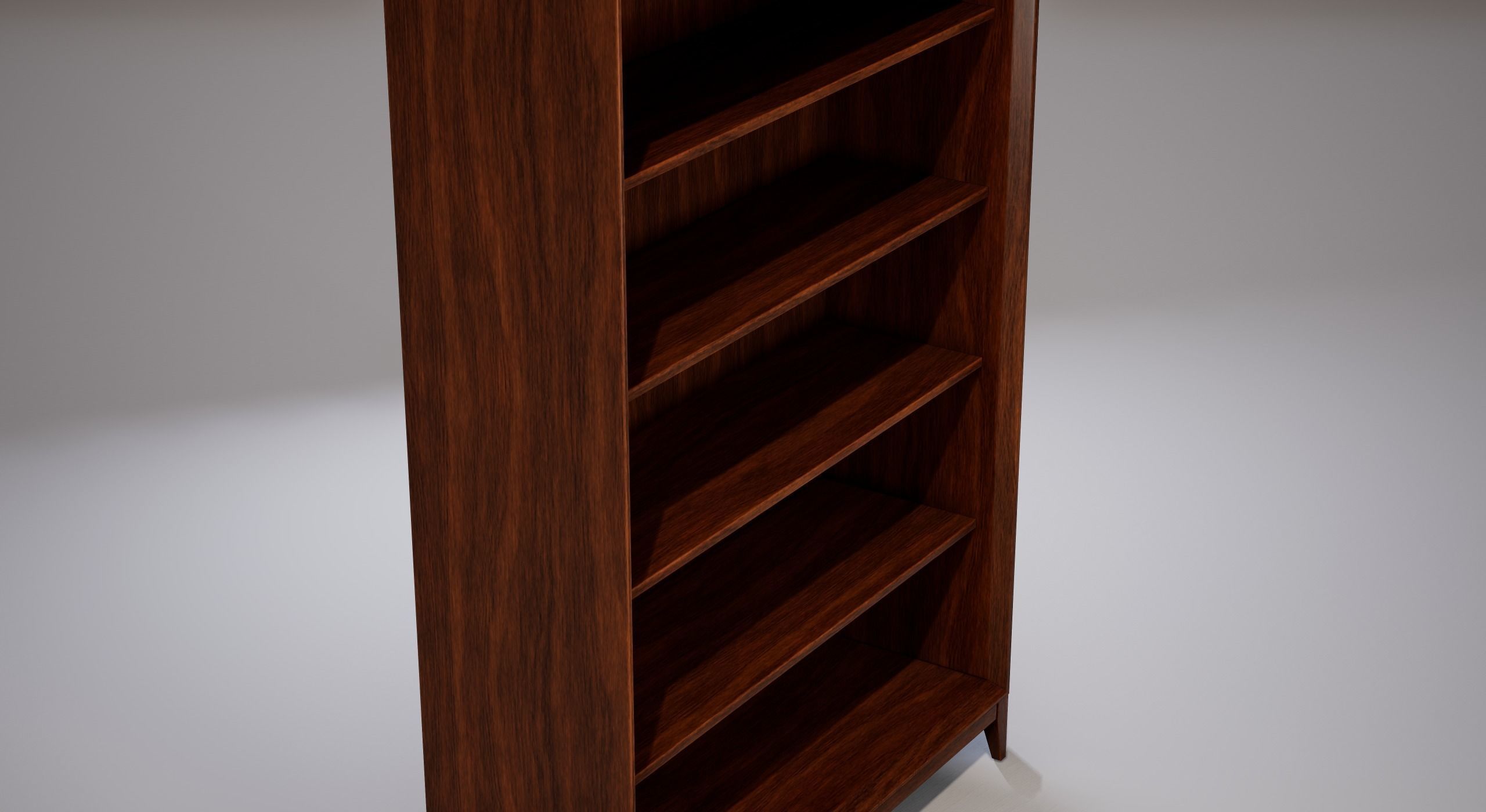 Shelf 03 Low-poly 3D model_4