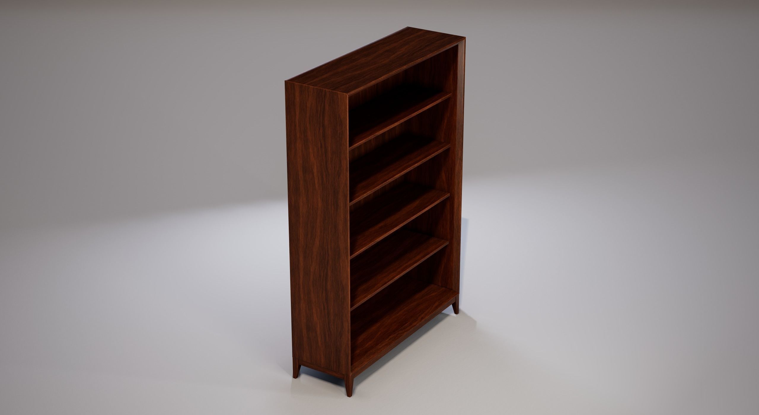 Shelf 03 Low-poly 3D model_3