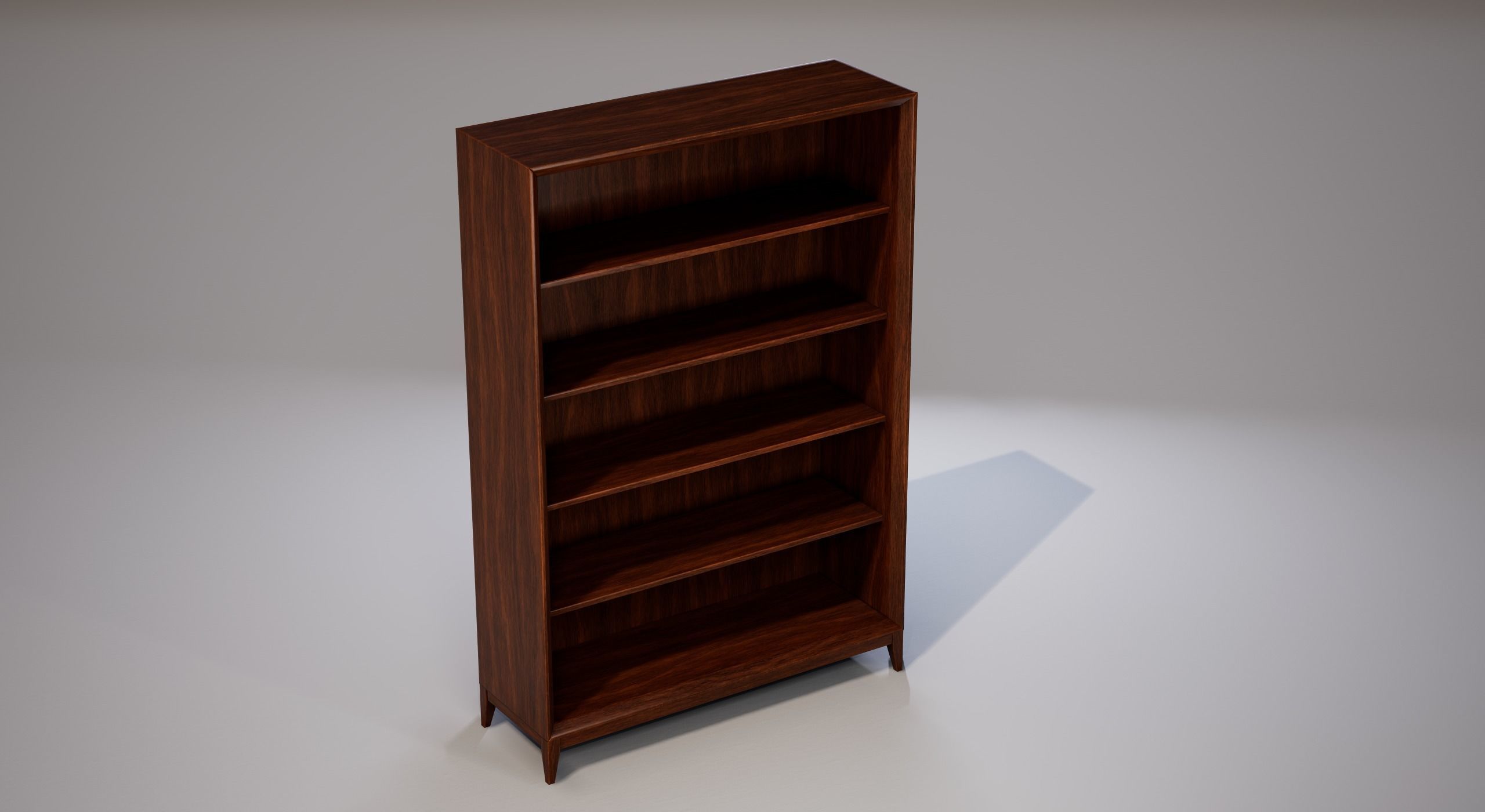 Shelf 03 Low-poly 3D model_2
