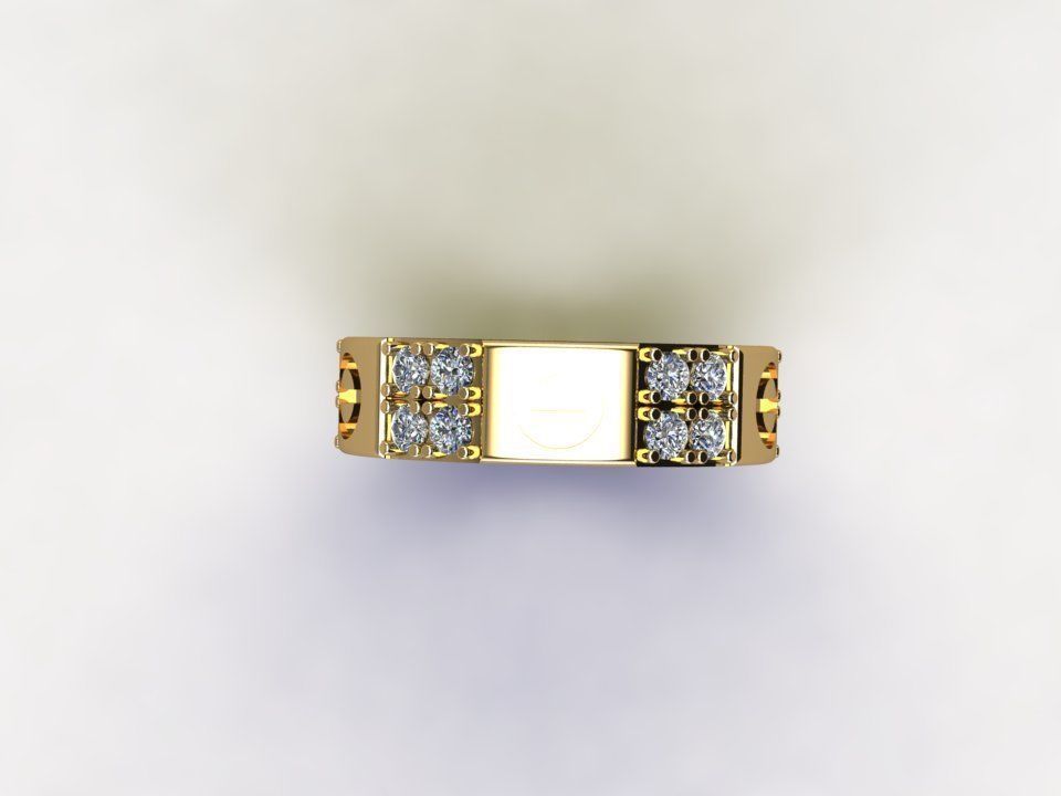 women ring design cad file R5 3D model_1