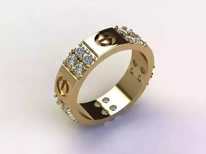 women ring design cad file R5
