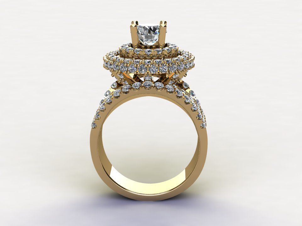 New women ring 2020 model cad file design R48 3D model_3