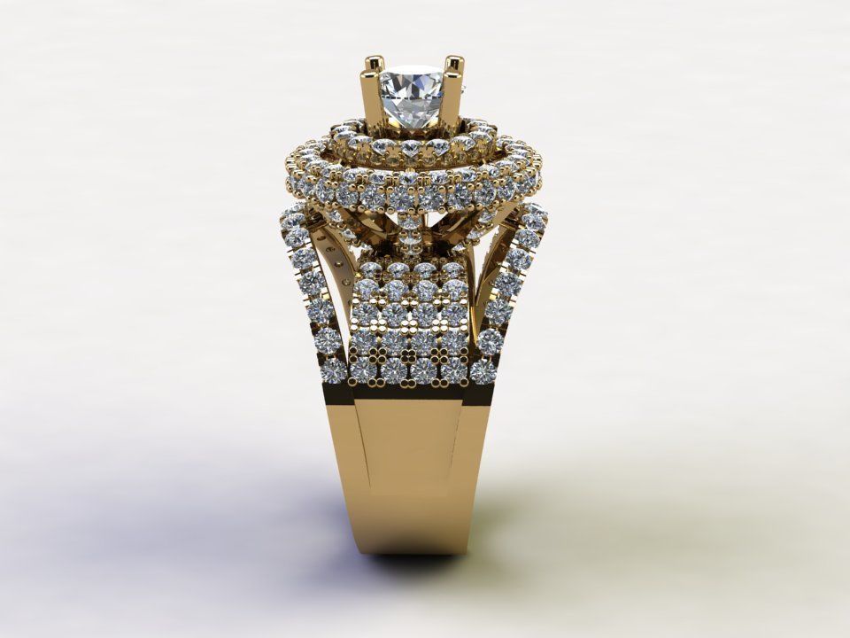 New women ring 2020 model cad file design R48 3D model_5