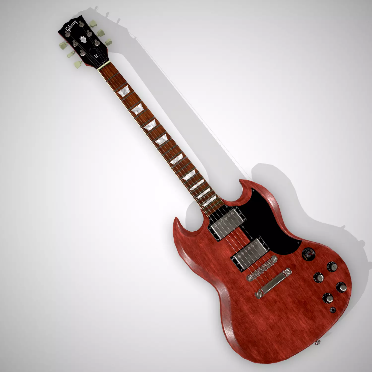 Gibson SG reissue 61 Low-poly 3D model