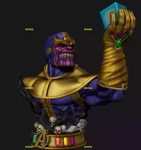 Bust Thanos Avangers 3D print model