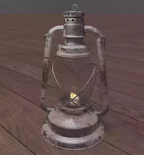 Old Rusty Gas Lamp - Paraffin Lamp