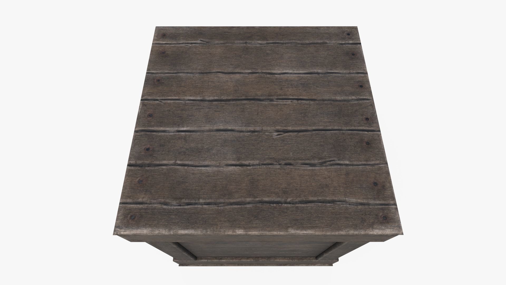 Medieval Box Low-poly 3D model_4