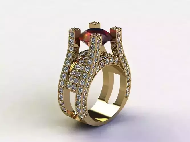 women ring 2020 cad file design R39