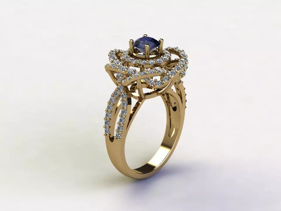 Women Ring in Asia popular model 2020 R36 3D model_0