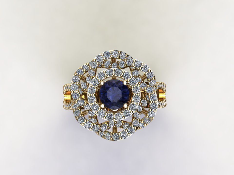 Women Ring in Asia popular model 2020 R36 3D model_4