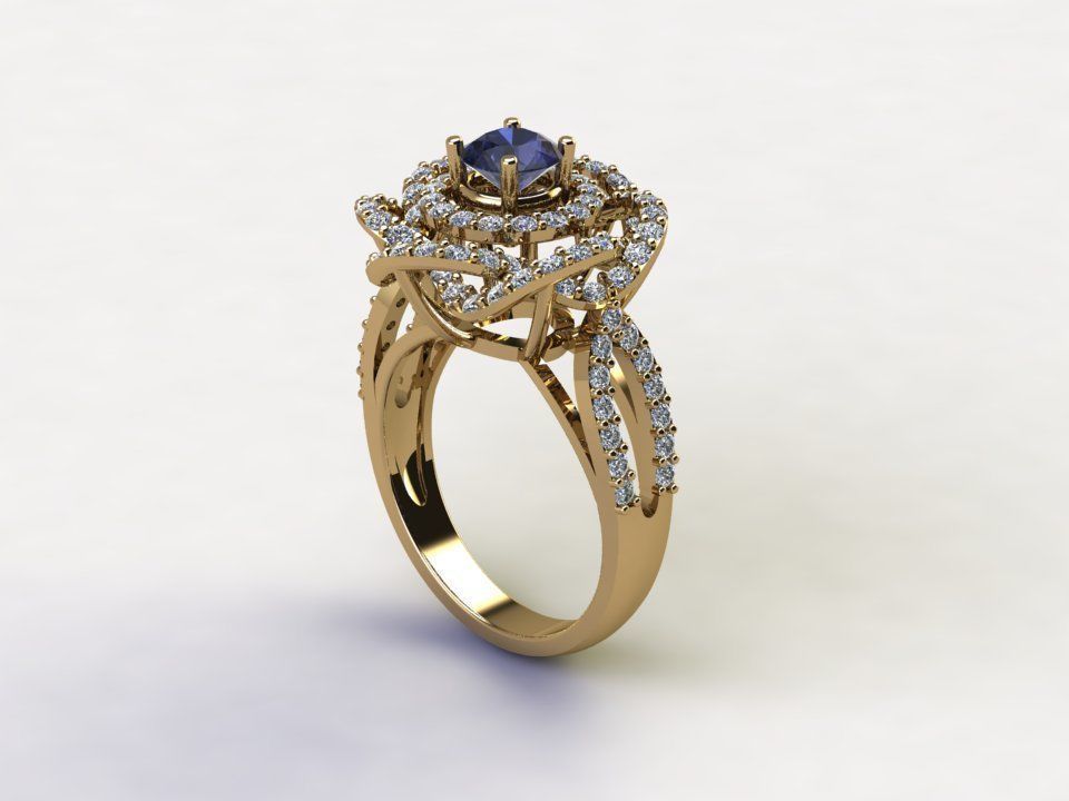 Women Ring in Asia popular model 2020 R36 3D model_1