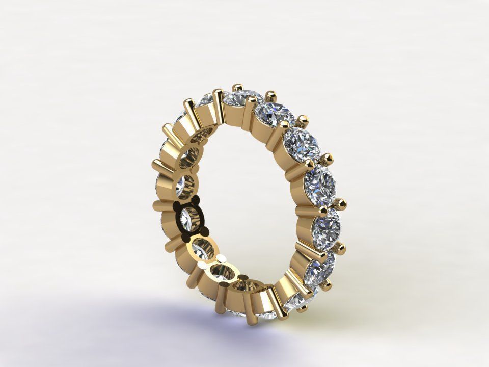 New Ring women model R34 3D model_1