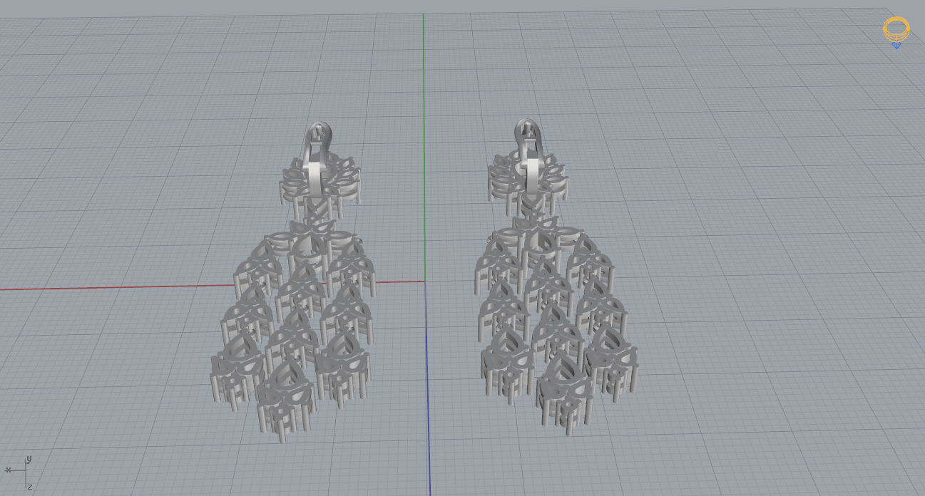 Earrings 12 3D print model_10