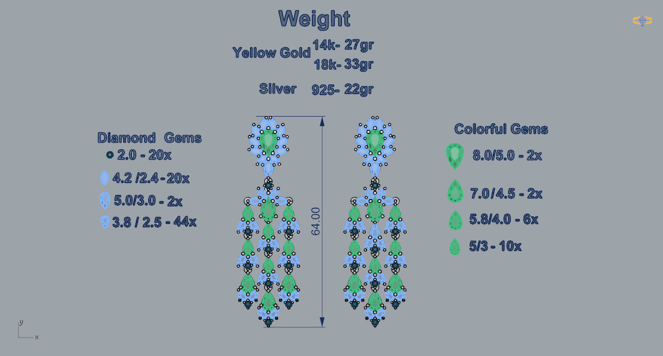 Earrings 12 3D print model_4