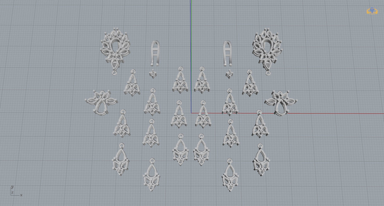 Earrings 12 3D print model_13