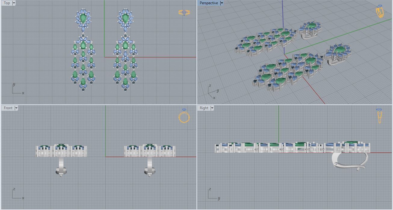 Earrings 12 3D print model_6