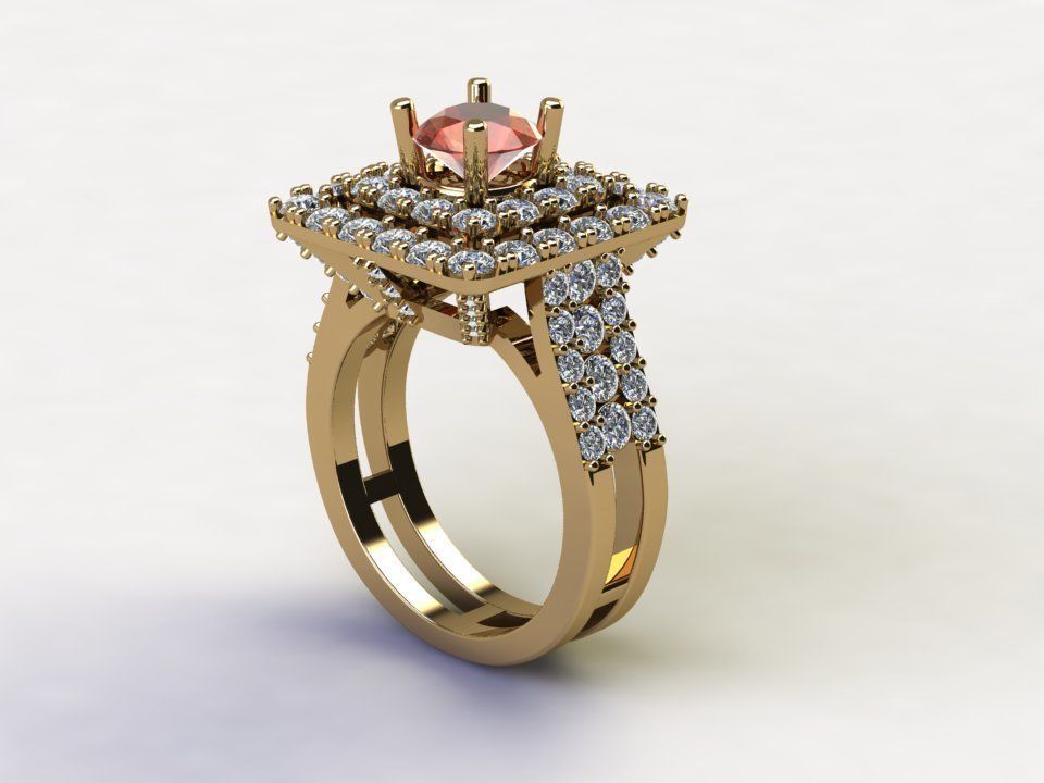 Women Ring 2020 new design in Asia R23 3D model_1