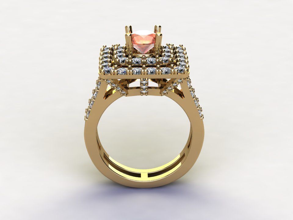 Women Ring 2020 new design in Asia R23 3D model_3