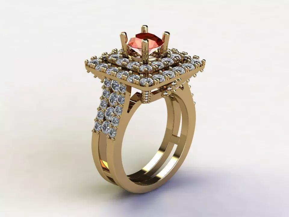 Women Ring 2020 new design in Asia R23 3D model_0