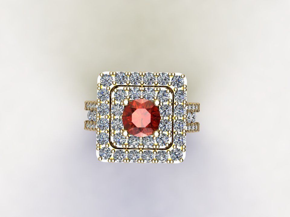 Women Ring 2020 new design in Asia R23 3D model_4