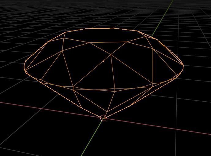 Diamond group of diamonds 3D model_4