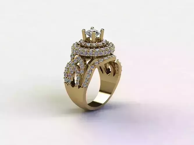 Women ring Popular model in Asia with cad file R17