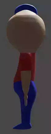 Cartoonish character Free 3D model