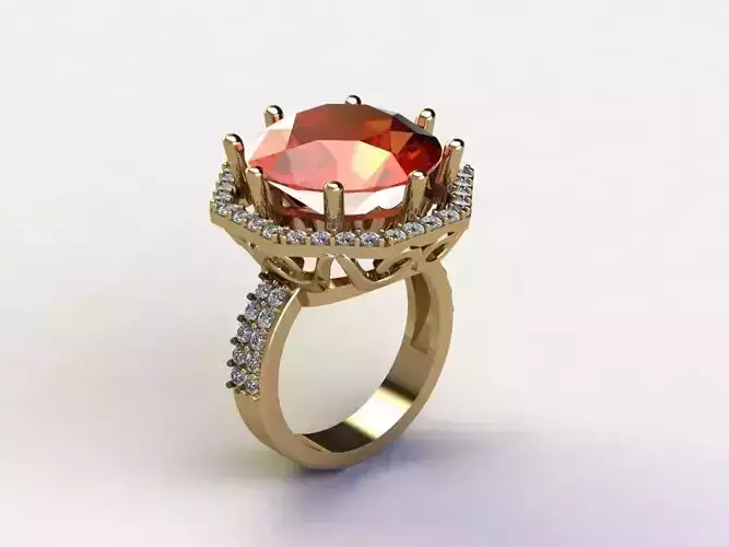 Big Natural Gem woman ring popular 2020 R11