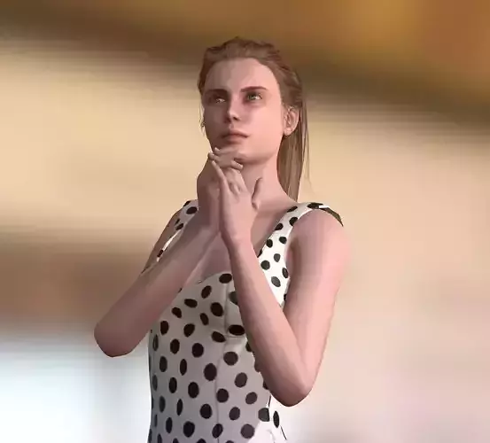 Cute Sexy and Hot Girl 3D Model and Textures 3D model