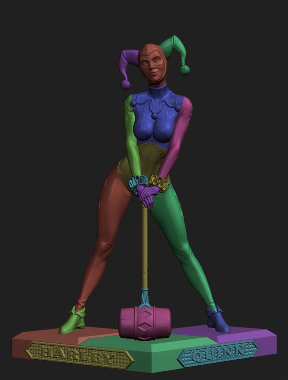 Harley Quinn Fan Art 3D print model_4