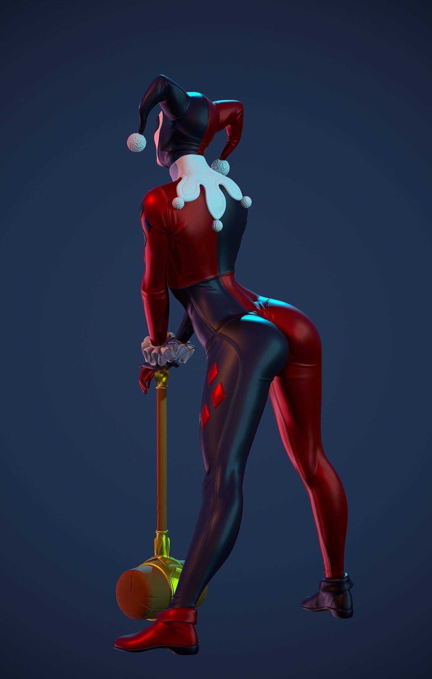 Harley Quinn Fan Art 3D print model_10