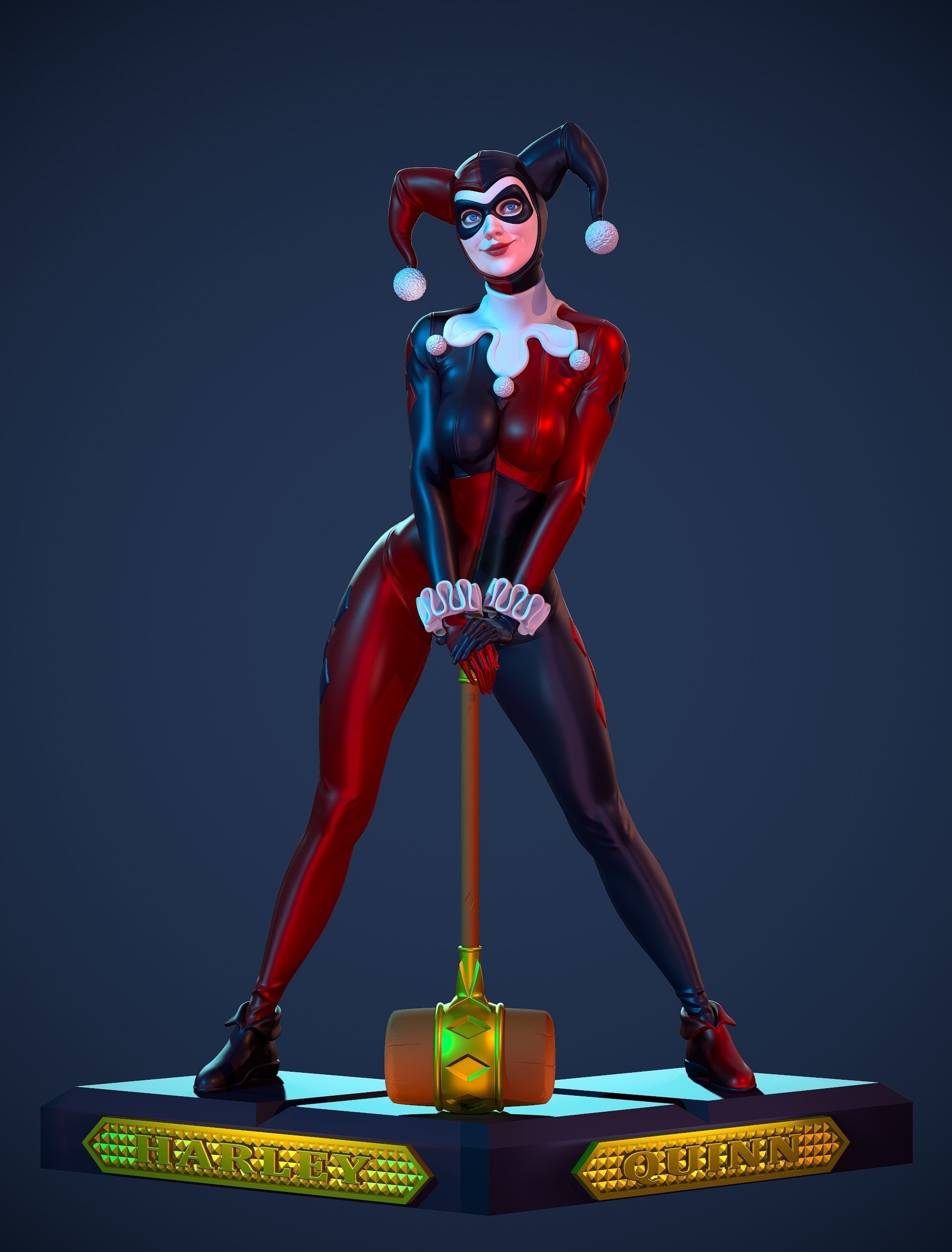 Harley Quinn Fan Art 3D print model_1