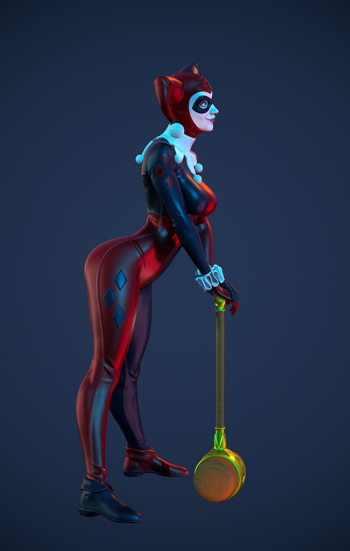 Harley Quinn Fan Art 3D print model_8
