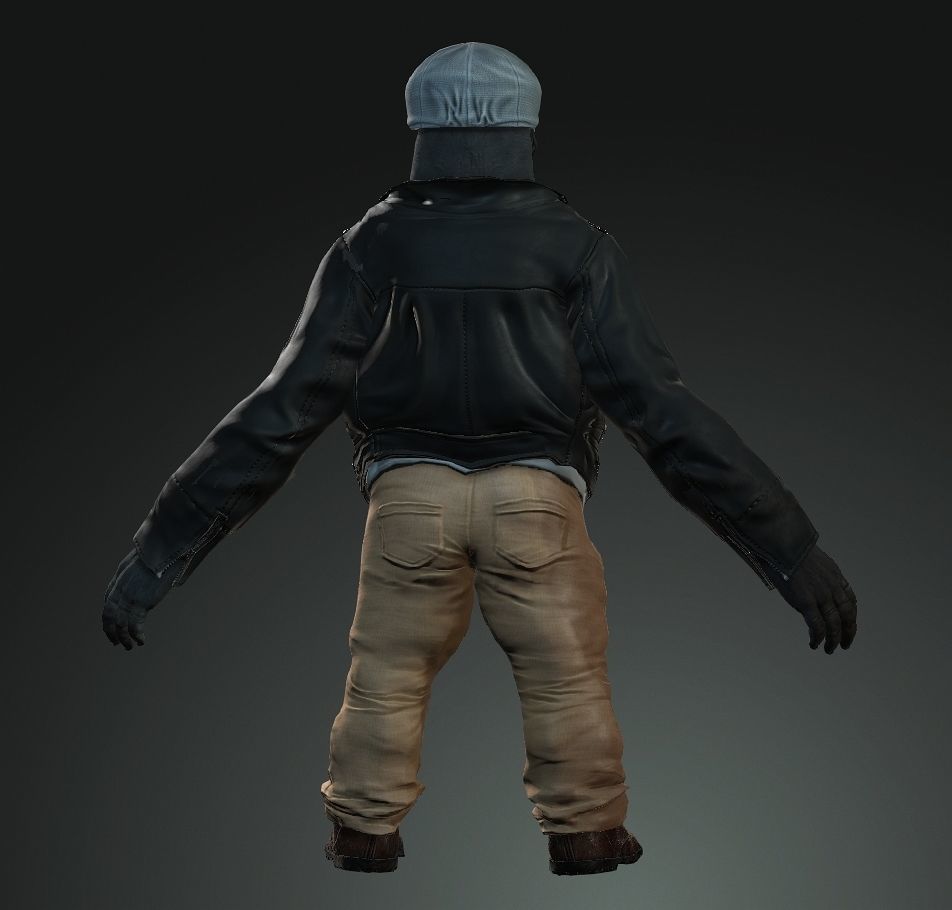 3d Strong Horror Gorilla Animal Model with Textures  3D model_2