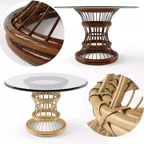 Bali Hai Extendable Dining Table 3D model