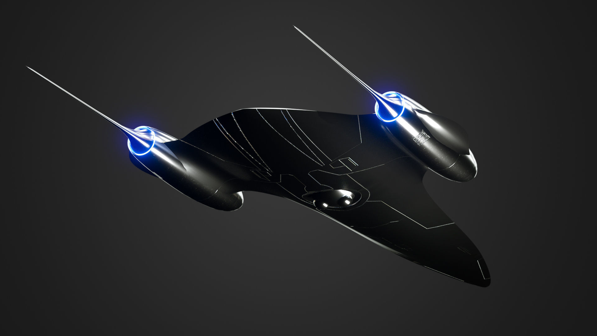 Naboo Royal Ship Low-poly 3D model_4