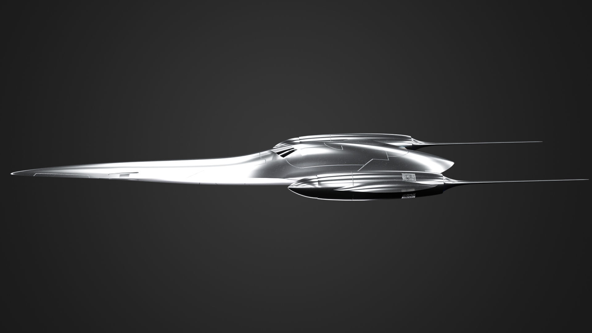 Naboo Royal Ship Low-poly 3D model_1