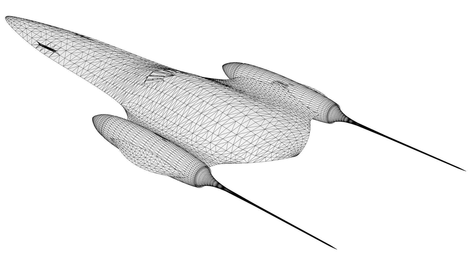 Naboo Royal Ship Low-poly 3D model_7