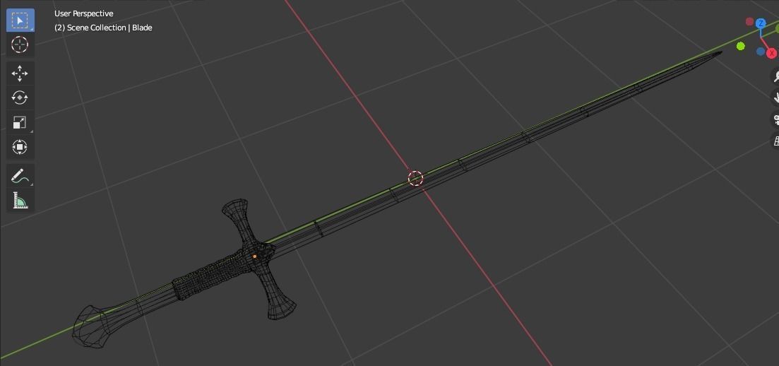 Narsil Sword from The Lord of the Rings Free 3D model_11